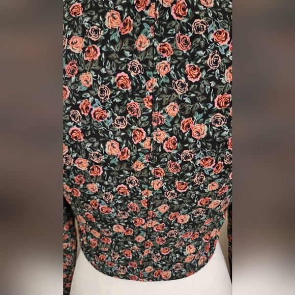 ZARA Floral Bustier Long Sleeve Crop Top. Size XS - Picture 10 of 14